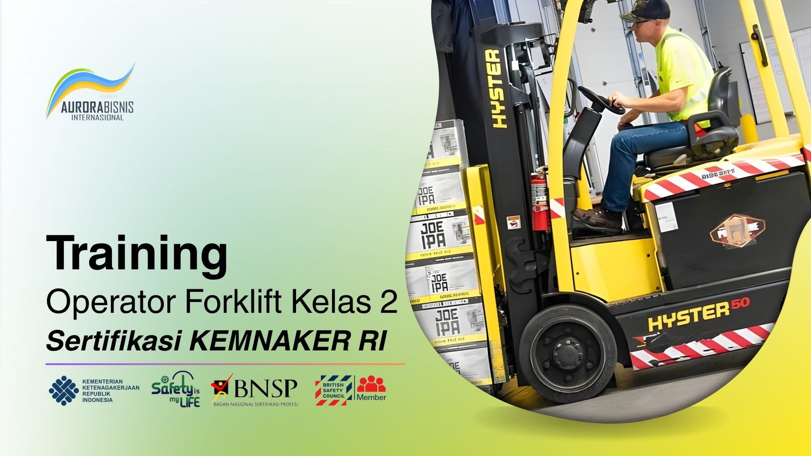 Training Forklift Kelas II Sertifikasi KEMNAKER RI