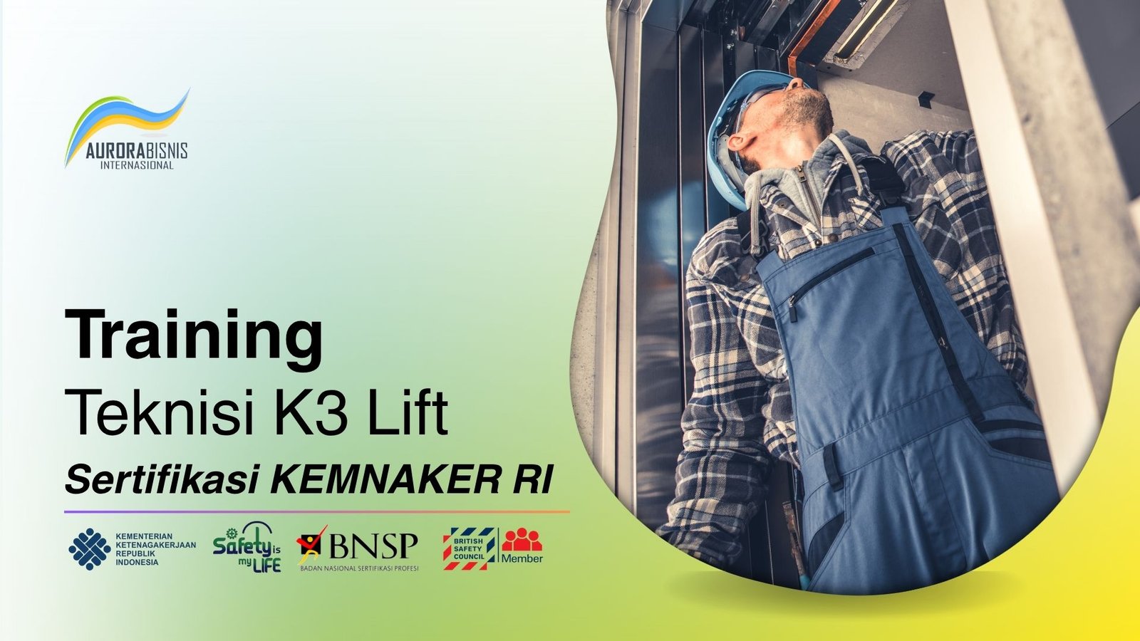 Training Teknisi K3 Lift Sertifikasi KEMNAKER RI Training Teknisi K3 Lift Sertifikasi KEMNAKER RI