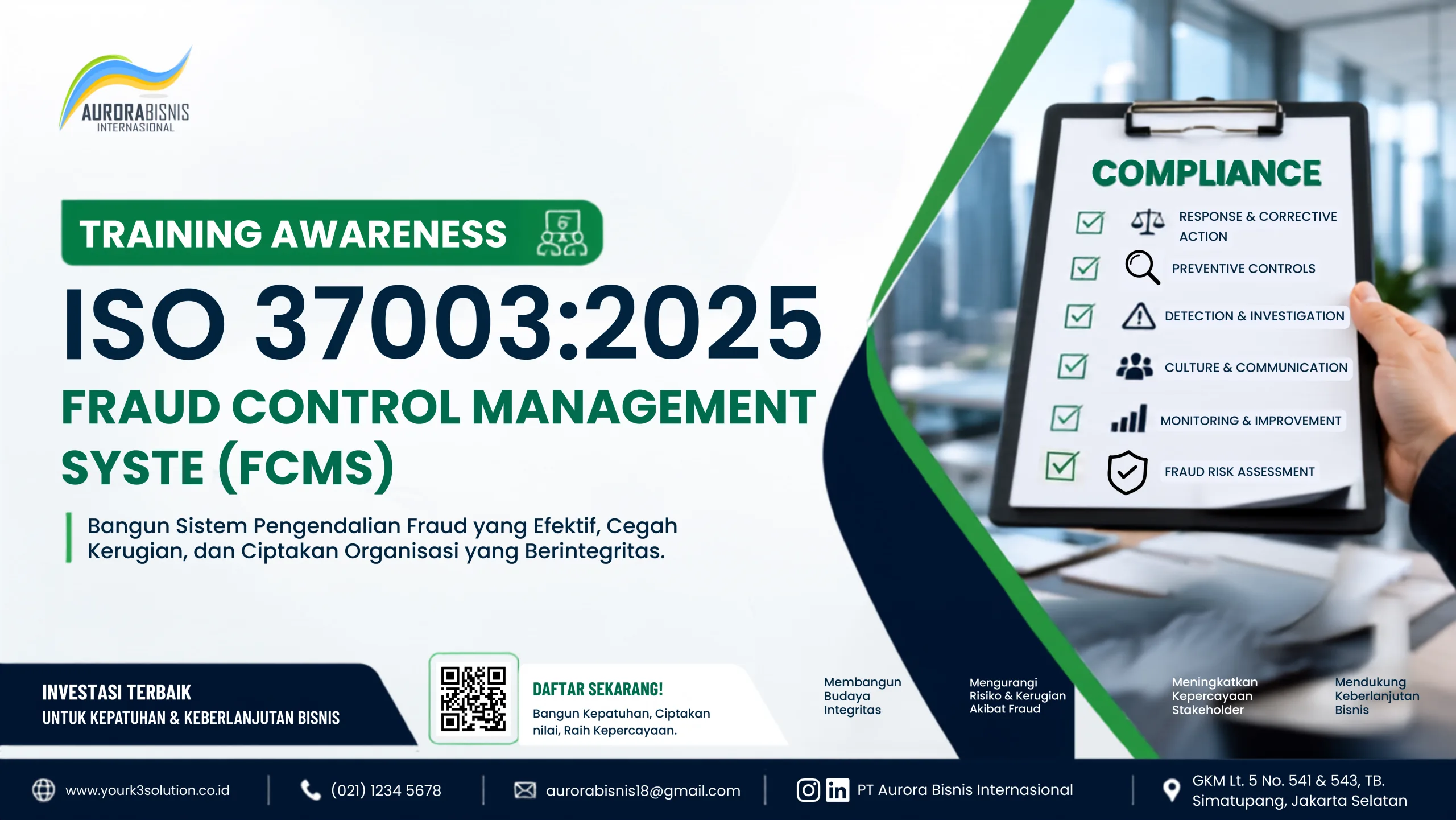 Training Awareness ISO 37003:2025 Fraud Control Management System (FCMS) Training Awareness ISO 37003:2025 Fraud Control Management System (FCMS)