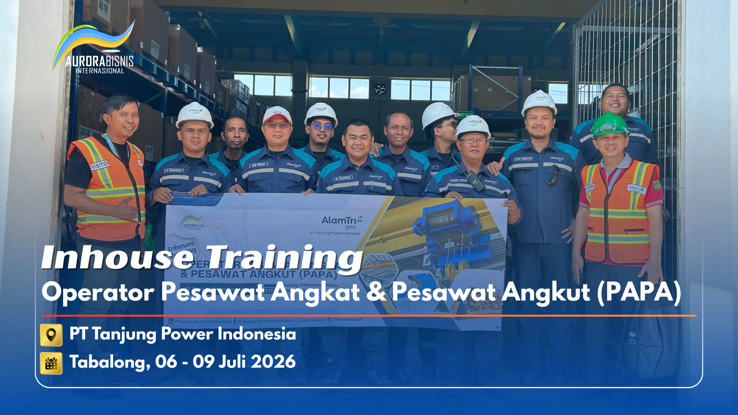 Inhouse Training Operator Pesawat Angkat & Pesawat Angkut (PAPA) PT TPI, Tabalong Inhouse Training Operator Pesawat Angkat & Pesawat Angkut (PAPA) PT TPI, Tabalong
