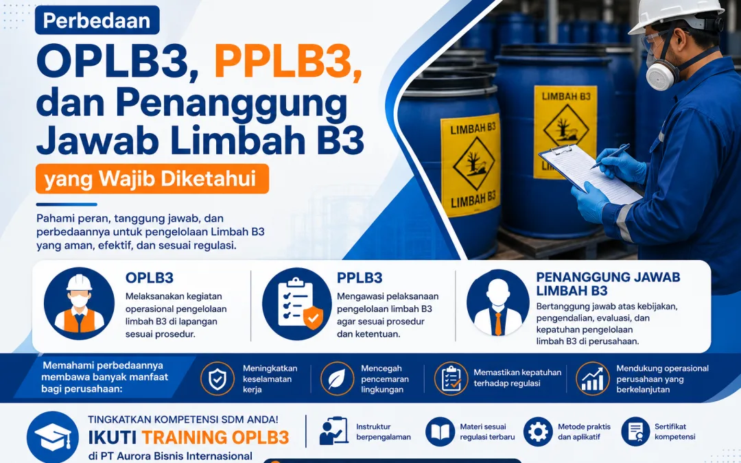 Perbedaan OPLB3, PPLB3, dan Penanggung Jawab Limbah B3 yang Wajib Diketahui