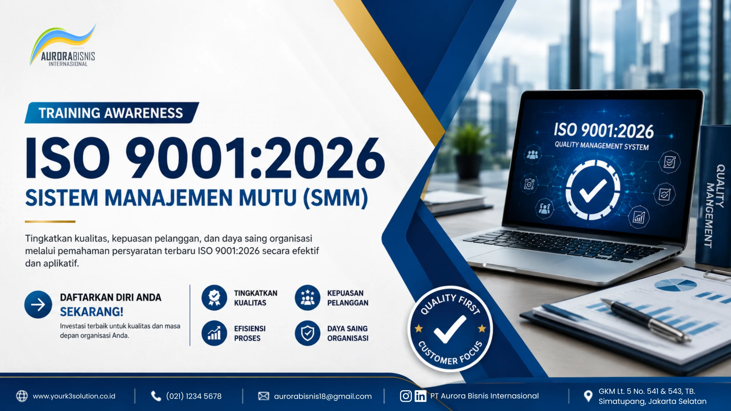 Training Awareness ISO 9001:2026 Sistem Manajemen Mutu