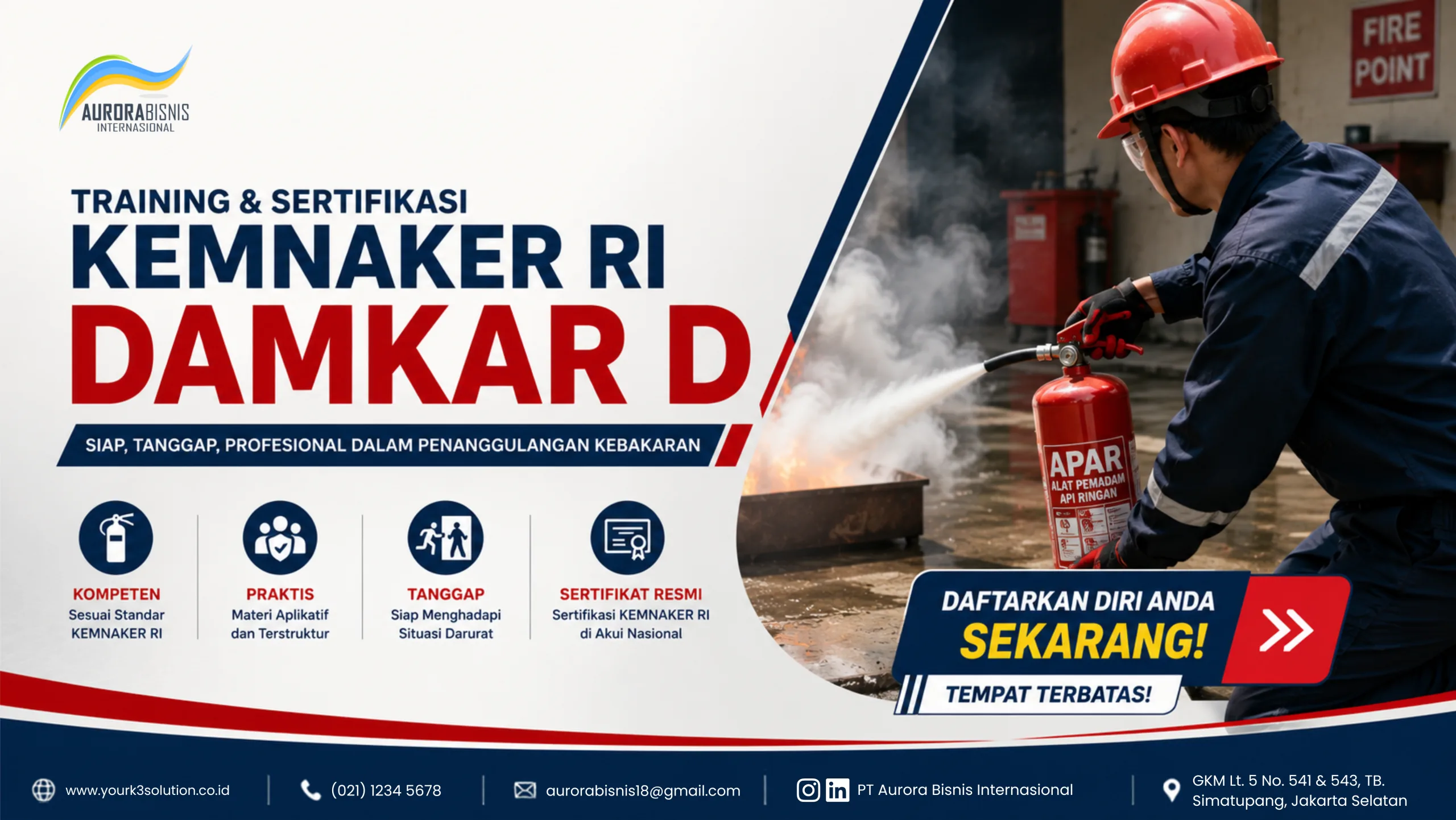 Training & Sertifikasi KEMNAER Damkar D