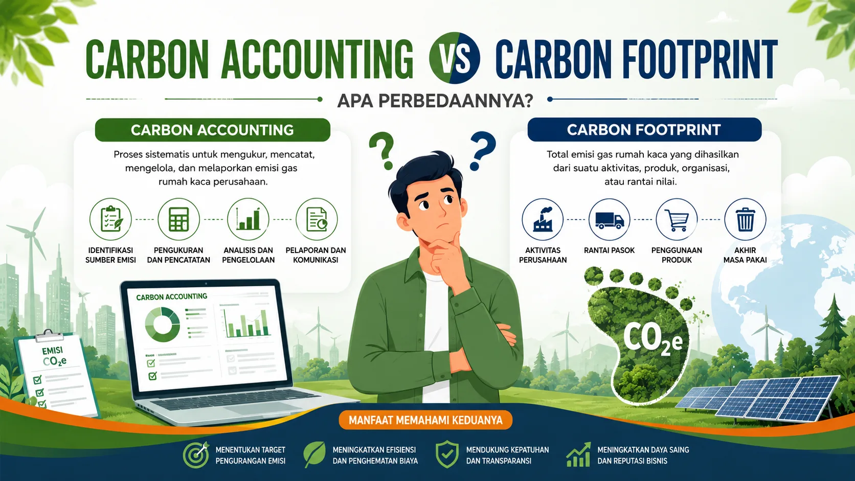 Perbedaan Carbon Accounting vs Carbon Footprint Perbedaan Carbon Accounting vs Carbon Footprint